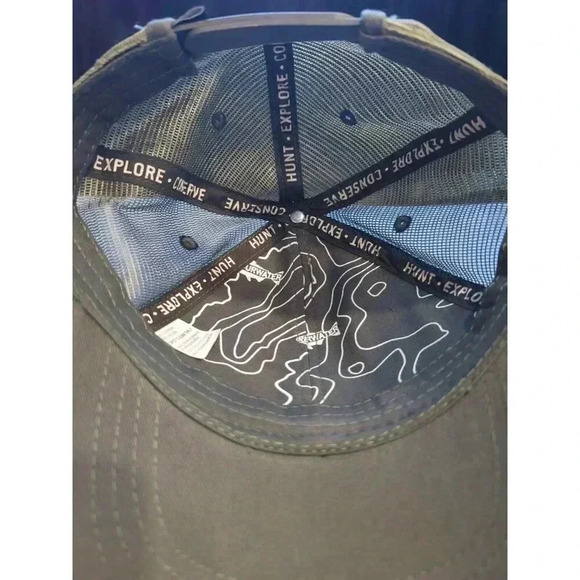 North Dakota Trucker Unisex Hat OS RepYourWater Green Embroidered Snapback‎ Mesh - Picture 8 of 10